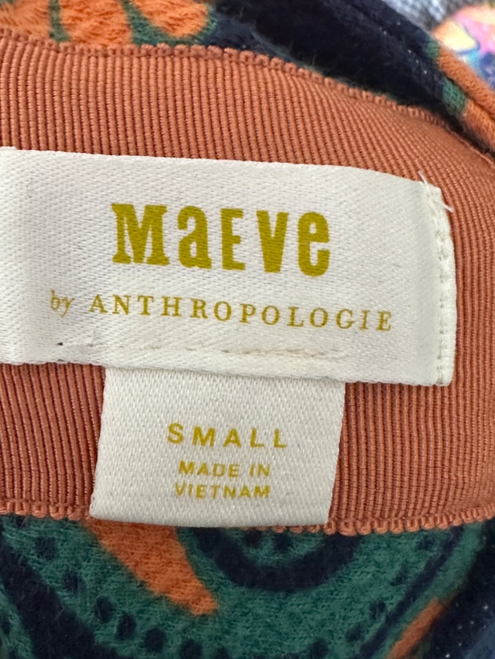 Maeve Anthropologie Floral Shift Mini Dress Mod Retro Size Small Cotton Cozy - Picture 7 of 9